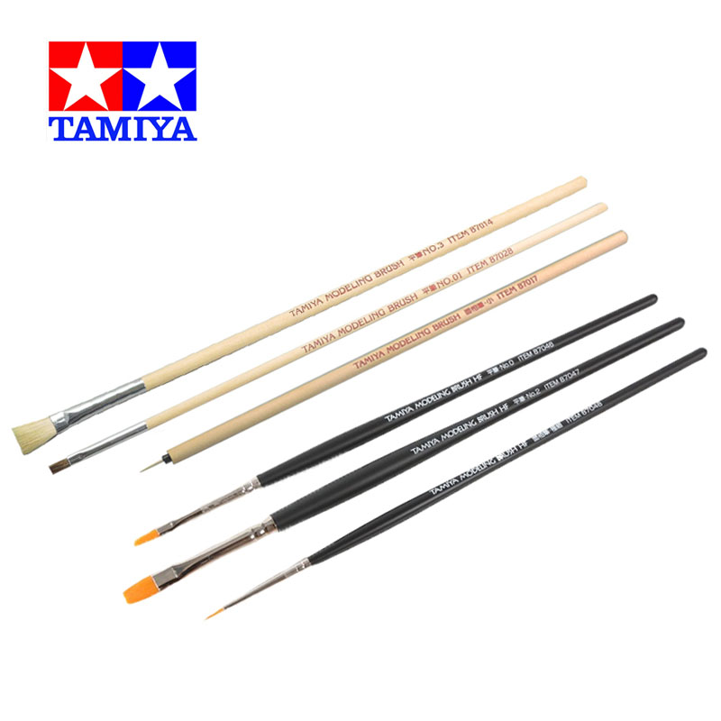 Tamiya Model Paint Set - TAMIYA 87066/87067 моделирующая кисть HF 3